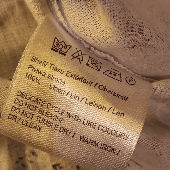 Malvin Hamburg German I ❤️ Linen shirts small white & black - Picture 4 of 4